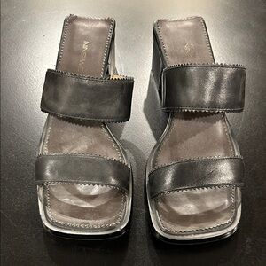 Nine West Charcoal Gray Women's Sandals